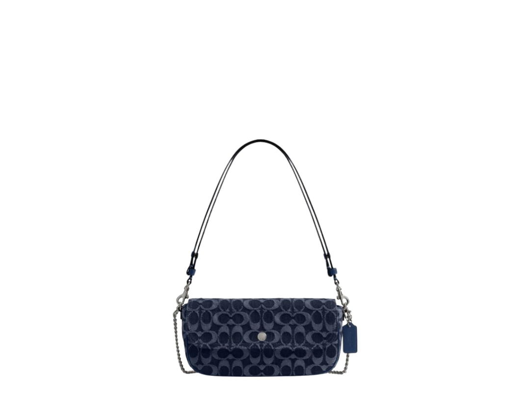 Coach Coach Brook Flap Chain Bag Denim