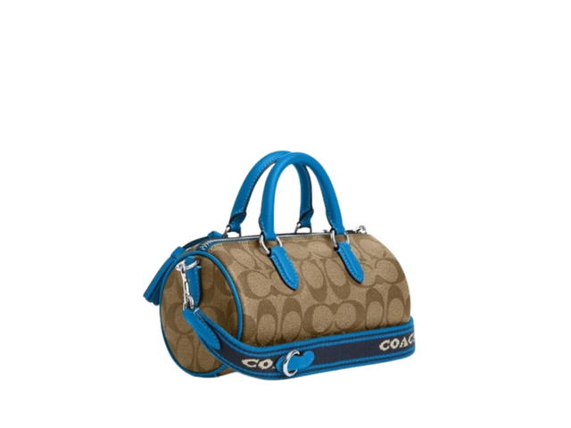 Coach Coach Lacey Crossbody Signature Canvas Khaki Racer Blue - view 2