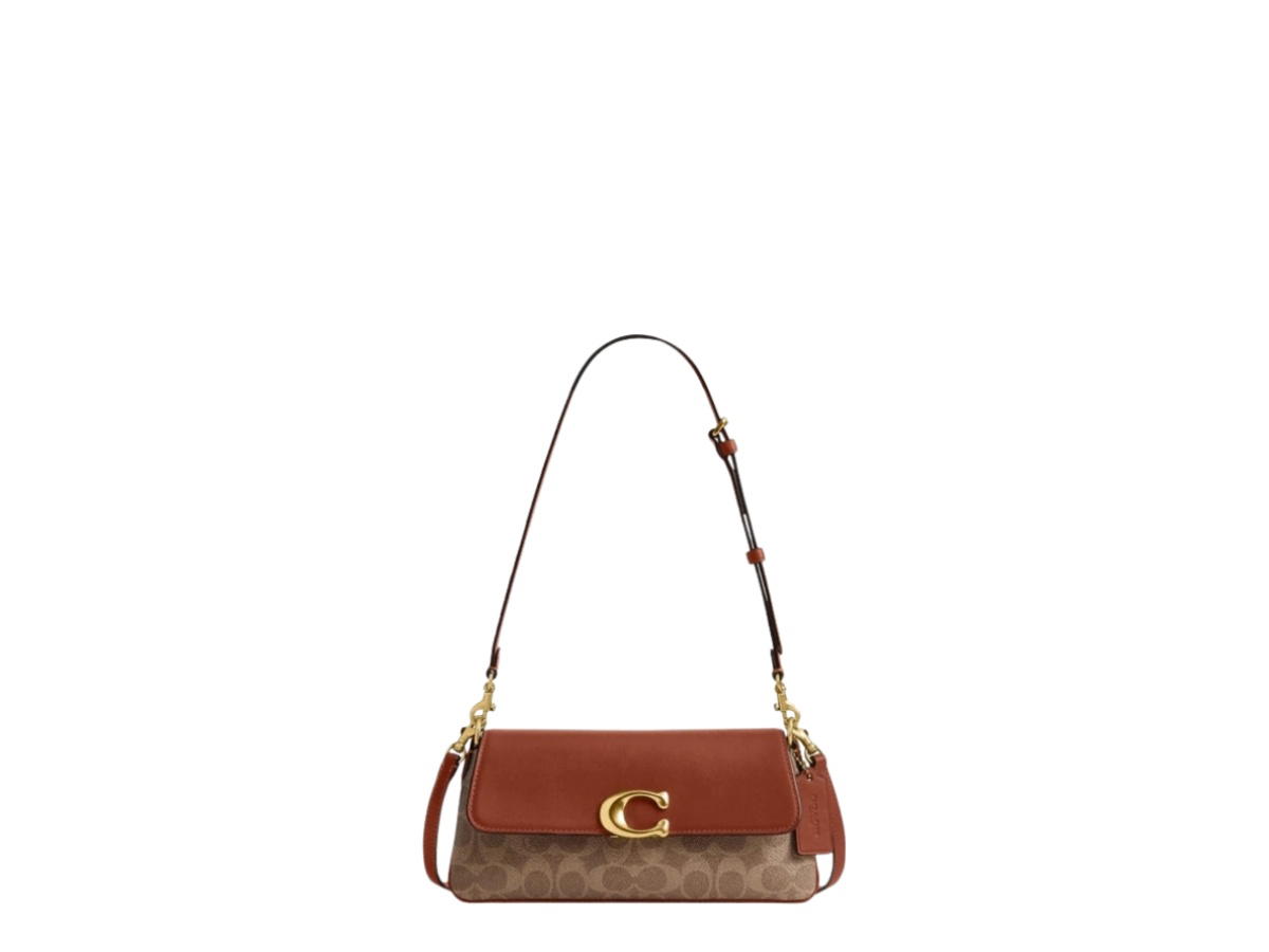 Coach Coach Jet Shoulder Bag Tan Caramel