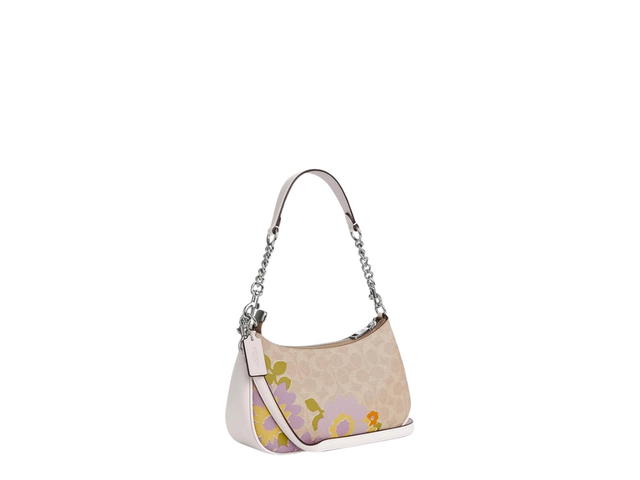 Coach Coach Teri Shoulder Bag In Signature Canvas With Floral Print Sand Multi - view 2