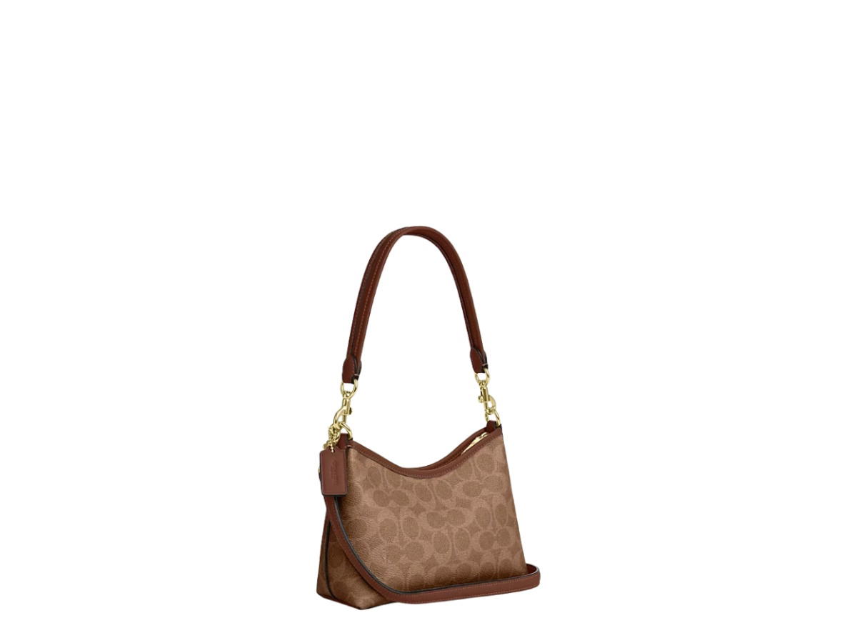 Coach Coach Laurel Small Shoulder Bag Signature Canvas