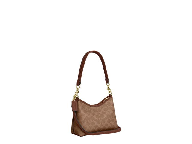 Coach Coach Laurel Small Shoulder Bag Signature Canvas - view 1