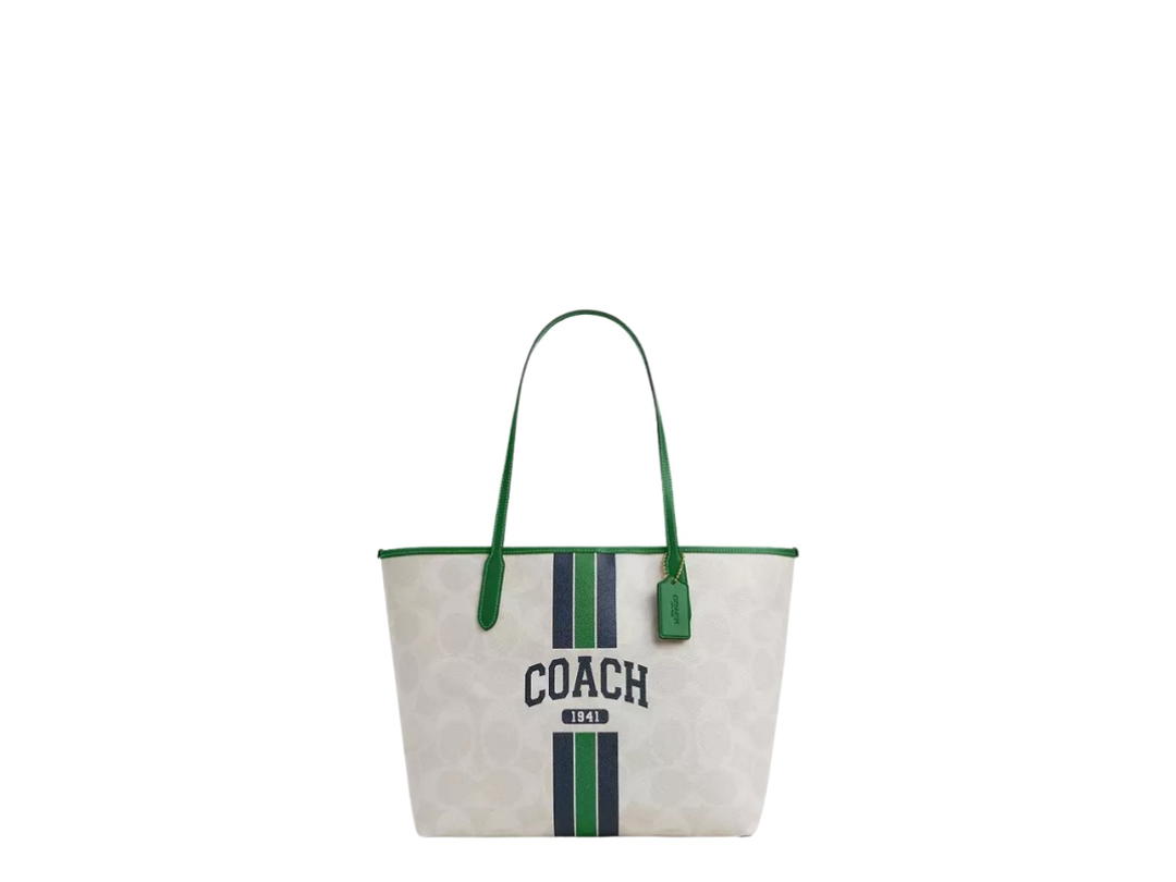 Coach Coach City Tote Bag Chalk Kelly