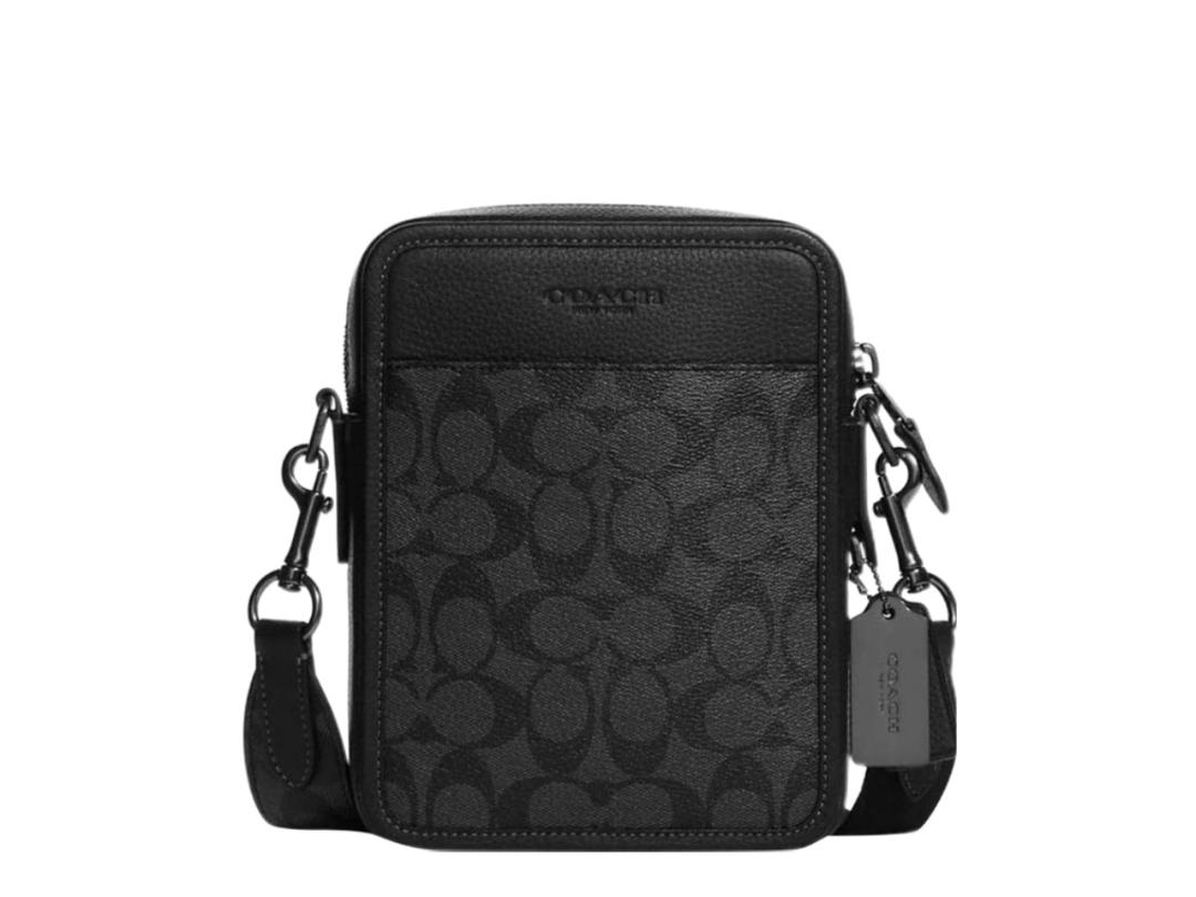 Coach Coach Sullivan Crossbody In Signature Canvas Black