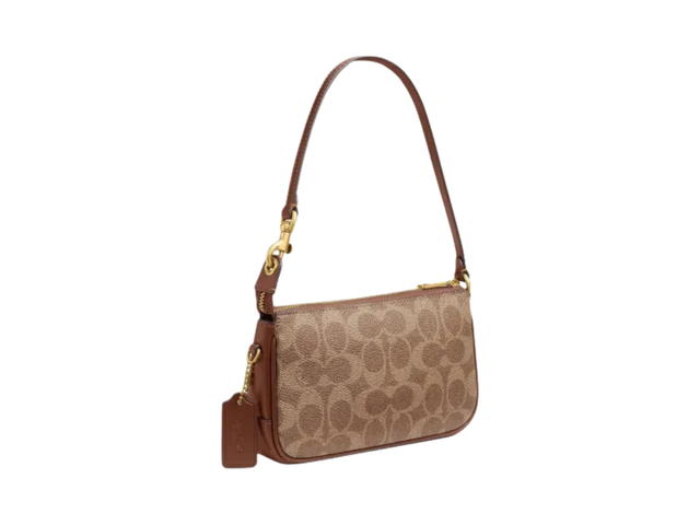 Coach Coach Plaza Printed Shoulder Bag Brown - view 3