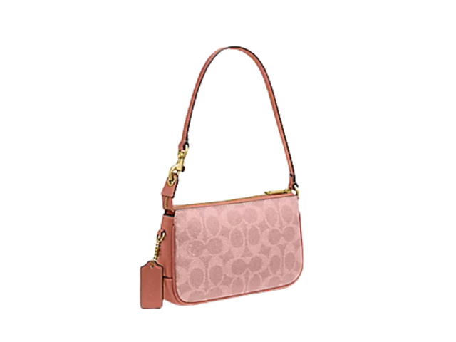 Coach Coach Plaza Bag 18 In Signature Canvas Melon Pink - view 3