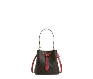 Buy Coach Rowan Bucket Bag Maxi Signature Canvas Walnut True Red at Sasom – Authentic and Ready to Ship