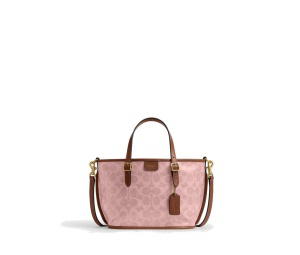 Buy Coach Taxi Signature 21 Canvas Tote Bag Pink Sable at Sasom – Authentic and Ready to Ship