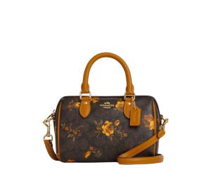 Buy Coach Mini Rowan Crossbody Bag Walnut Yellow at Sasom – Authentic and Ready to Ship