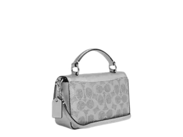 Coach Coach Mini Josie Top Handle Bag In Signature Canvas Gray - view 2