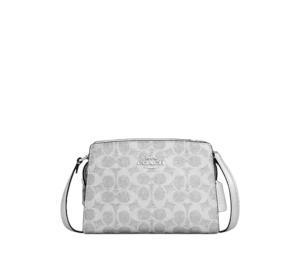 Buy Coach Gia Crossbody Bag In Signature Canvas Gray Silver at Sasom – Authentic and Ready to Ship