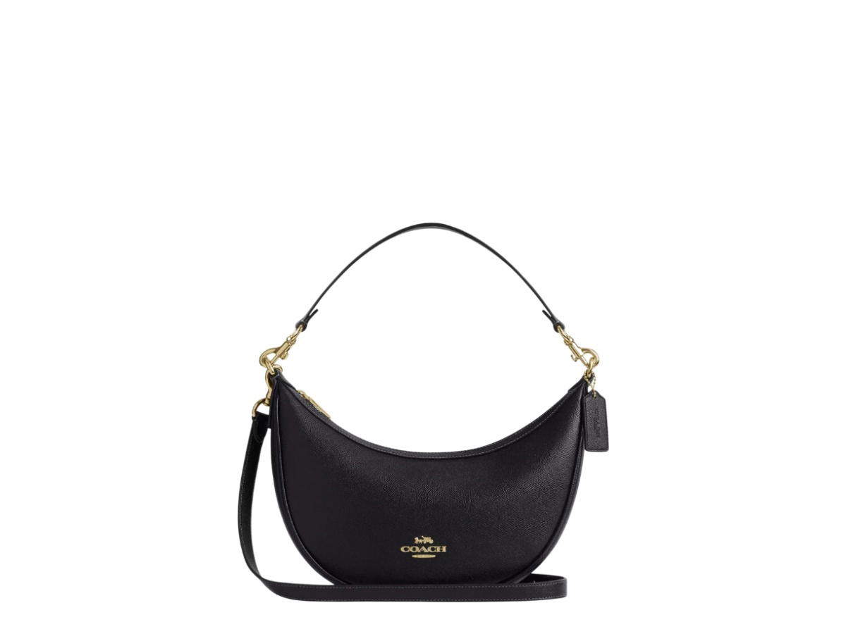 Coach Coach Aria Shoulder Bag Gold Black