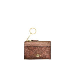 Buy Coach Mini Skinny Id Case In Signature Canvas Brown Copper at Sasom – Authentic and Ready to Ship
