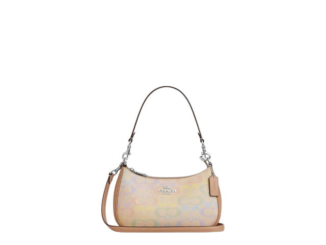 Coach Coach Teri Shoulder Bag In Rainbow Signature Canvas - view 1