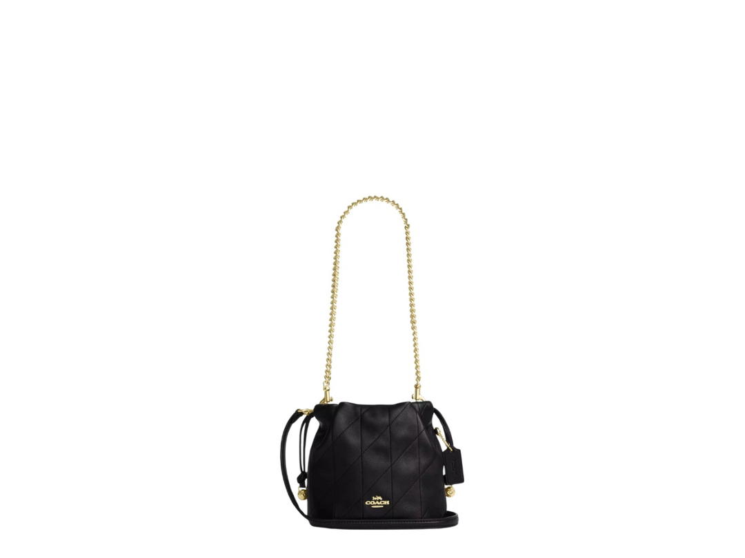 Coach Coach Faye Mini Drawstring Bag With Quilting Black