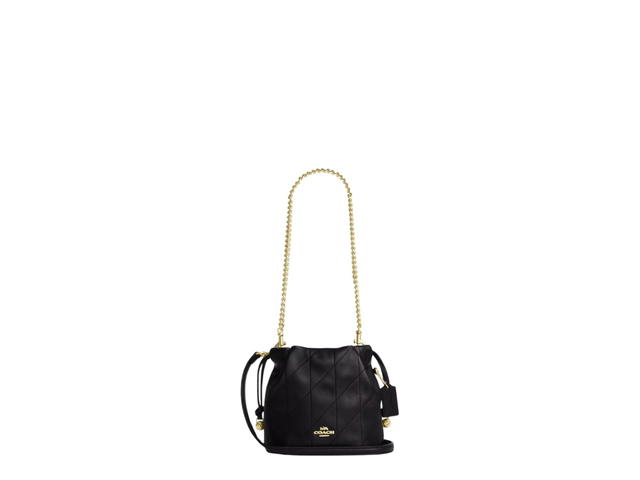 Coach Coach Faye Mini Drawstring Bag With Quilting Black - view 1