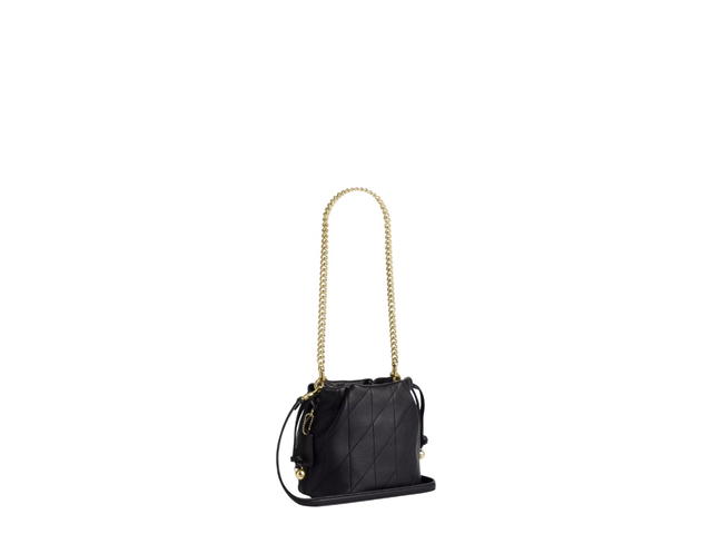 Coach Coach Faye Mini Drawstring Bag With Quilting Black - view 2