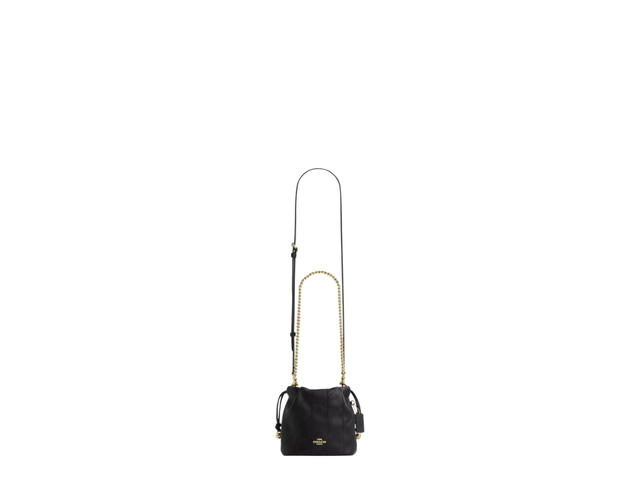Coach Coach Faye Mini Drawstring Bag With Quilting Black - view 4