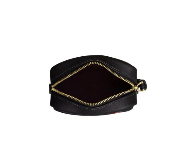 Coach Coach Pouch Wristlet With Cherry Print Black - view 4