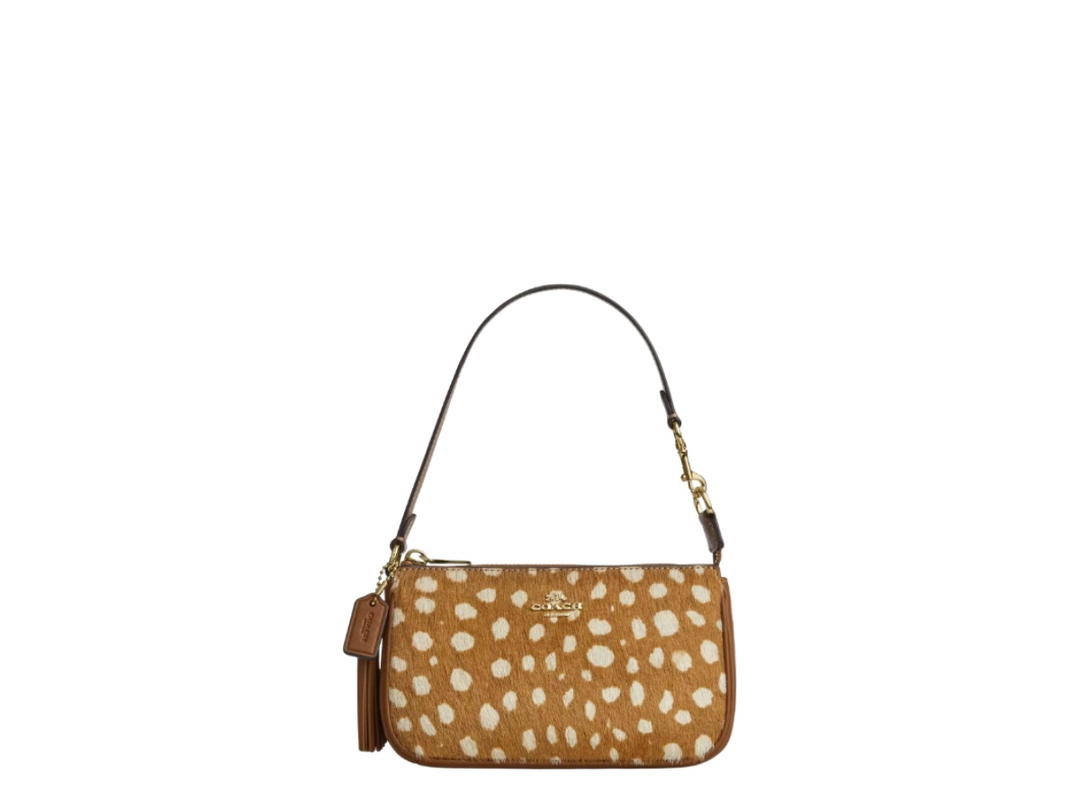 Coach Coach Nolita 19 With Deer Print Gold Brown Multi