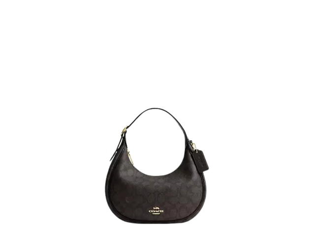 Coach Coach Emily Shoulder Bag Signature Canvas Gold/Walnut/Black - view 1