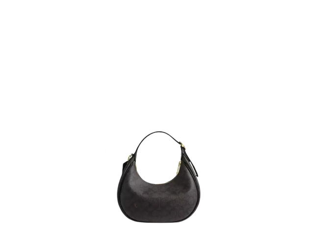 Coach Coach Emily Shoulder Bag Signature Canvas Gold/Walnut/Black - view 3