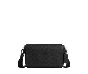 Buy Coach Jack Small Flap Crossbody Bag Signature Canvas Black at Sasom – Authentic and Ready to Ship