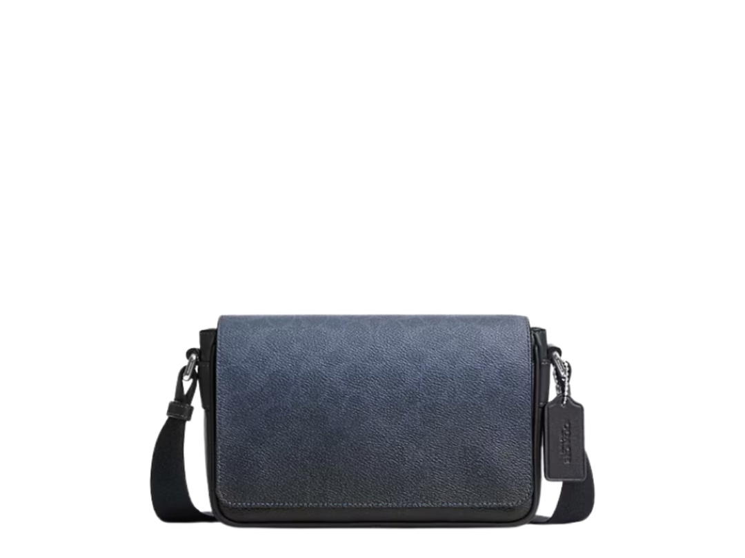 Coach Coach Jack Small Flap Crossbody Bag Ombre Signature Canvas