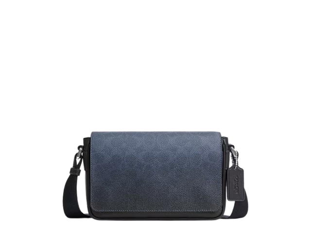 Coach Coach Jack Small Flap Crossbody Bag Ombre Signature Canvas - view 1