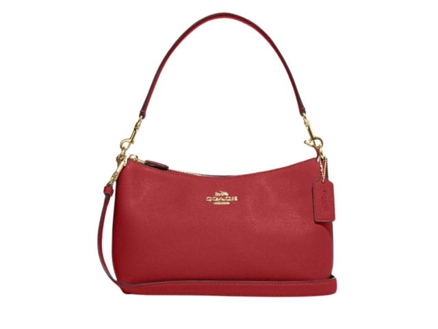 Coach Coach Clara Shoulder Bag Gold 1941 Red - view 1