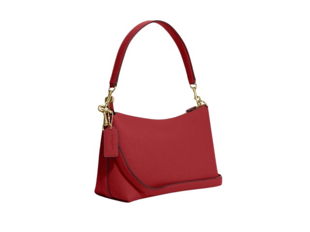 Coach Coach Clara Shoulder Bag Gold 1941 Red - view 2
