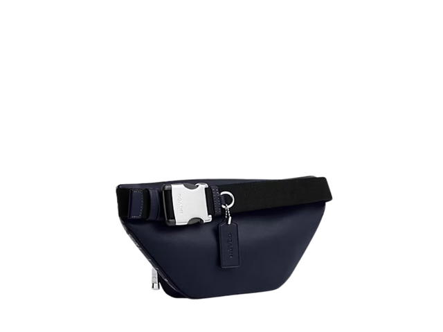 Coach Coach Racer Small Belt Bag In Signature Canvas Denim Chalk - view 2