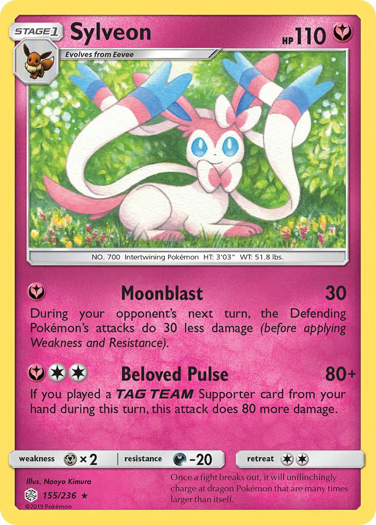 Pokemon Pokemon Sylveon R [CEC 155/236] Sun & Moon "Cosmic Eclipse" [ReverseHolo] (EN)