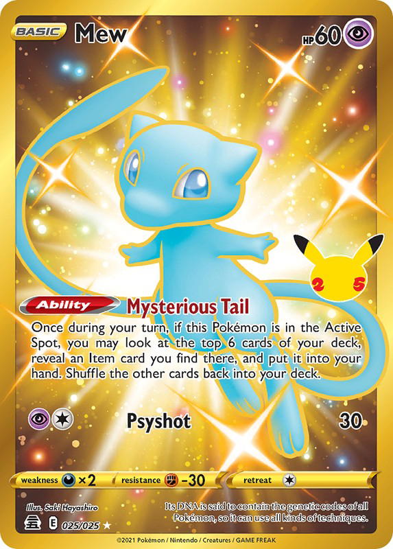 Pokemon Pokemon Mew H [CEL 25] Sword & Shield "Celebrations" (EN)