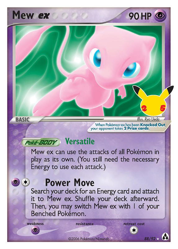 Pokemon Pokemon Mew ex CC [CEL 88] Sword & Shield "Celebrations: Classic Collection" (EN)