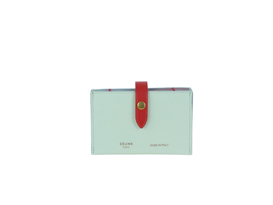 Celine Celine Accordian Card Holder Red