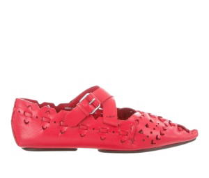 Buy Celine Perforated Flats Red at Sasom – Authentic and Ready to Ship
