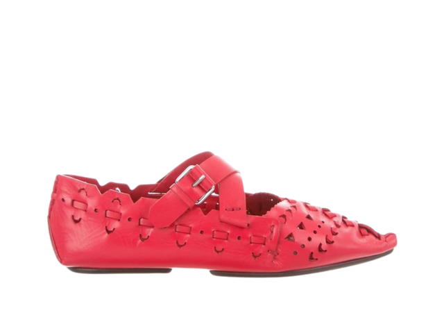 Celine Celine Perforated Flats Red - view 1