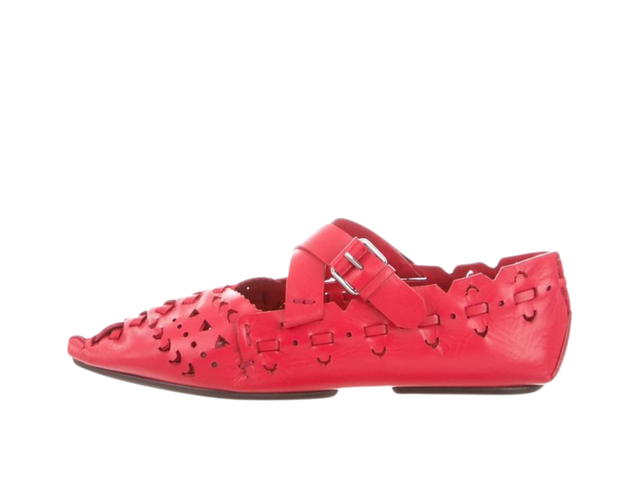 Celine Celine Perforated Flats Red - view 2