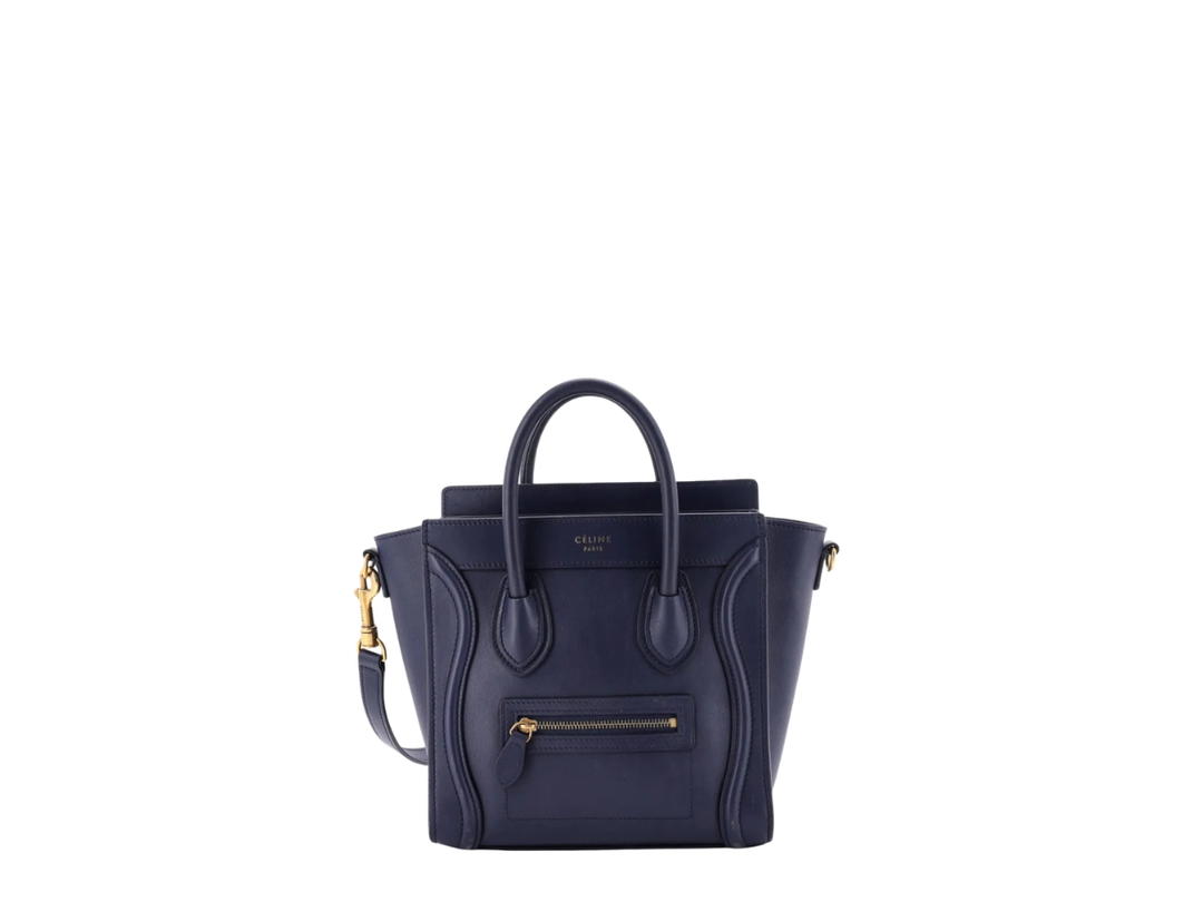 Celine Celine Luggage Mircro Navy