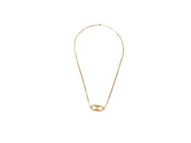 Celine Celine Triomphe Suspended Necklace Gold - view 2