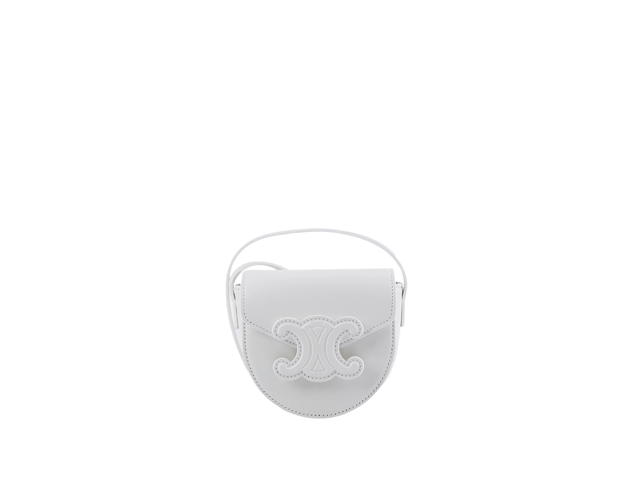 Celine Celine Cuir Mini Triomphe Crossbody Bag White - view 1