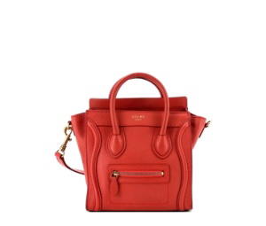 Buy Celine Luggage Bag Smooth Leather Nano crossbody bag Red at Sasom – Authentic and Ready to Ship