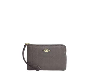 Buy Coach Corner Zip Wristlet With Quilting Slate at Sasom – Authentic and Ready to Ship