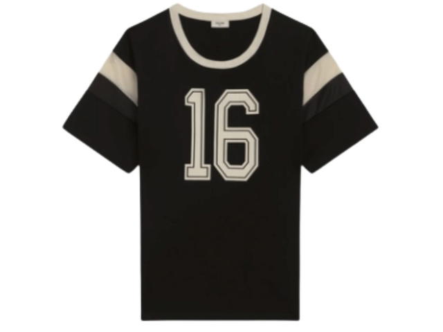 Celine Celine × Hedi Slimane 16 Loose Tshirt In Black Cotton - view 1