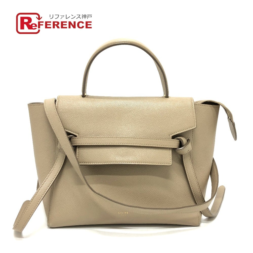 Celine CELINE 189153 Belt bag Micro 2WAY Bag Shoulder Bag Hand Bag Beige/GoldHardware
