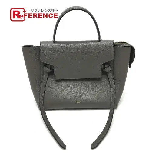 Buy CELINE 189153 logo Belt bag micro 2WAY Shoulder Bag Hand Bag Leather gray at Sasom – Authentic and Ready to Ship