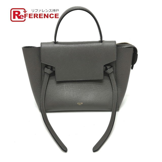 Celine CELINE 189153 logo Belt bag micro 2WAY Shoulder Bag Hand Bag Leather gray - view 1