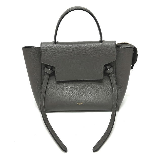 Celine CELINE 189153 logo Belt bag micro 2WAY Shoulder Bag Hand Bag Leather gray - view 2