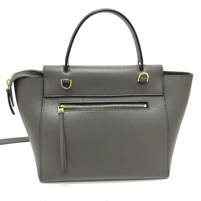 Celine CELINE 189153 logo Belt bag micro 2WAY Shoulder Bag Hand Bag Leather gray - view 3